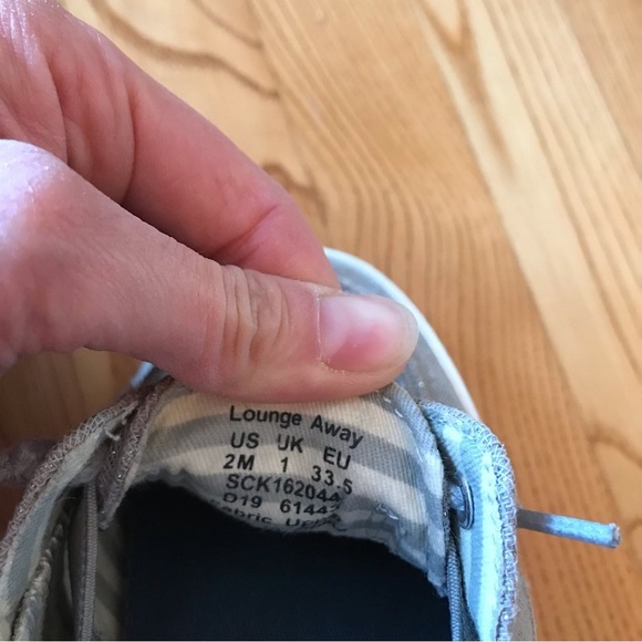 Sperry Top-Sider shoes Lounge Away Jr Silver sparkly Boat sneakers girls size 2 - Picture 10 of 11